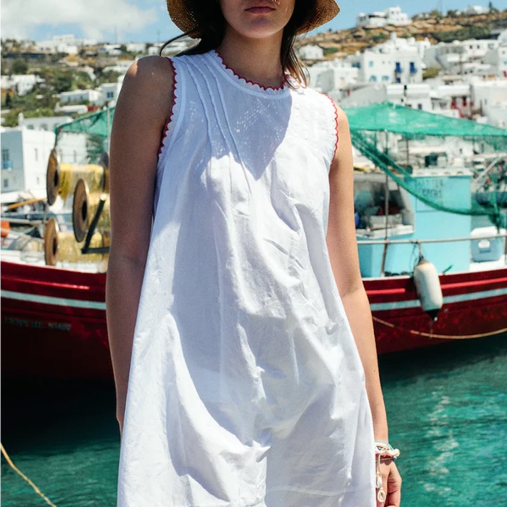 Ciao Lucia White Sleeveless Dress  Swim Coverup